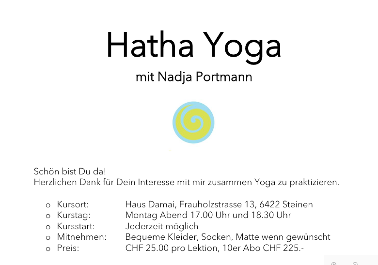 Hatha Yoga mit Nadja